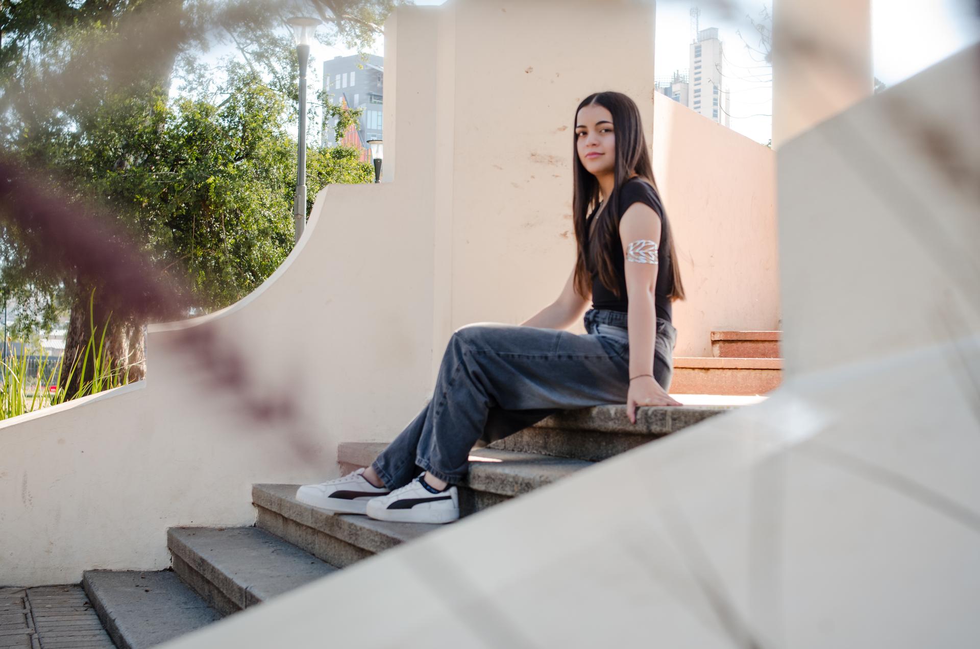 Retrato escalera