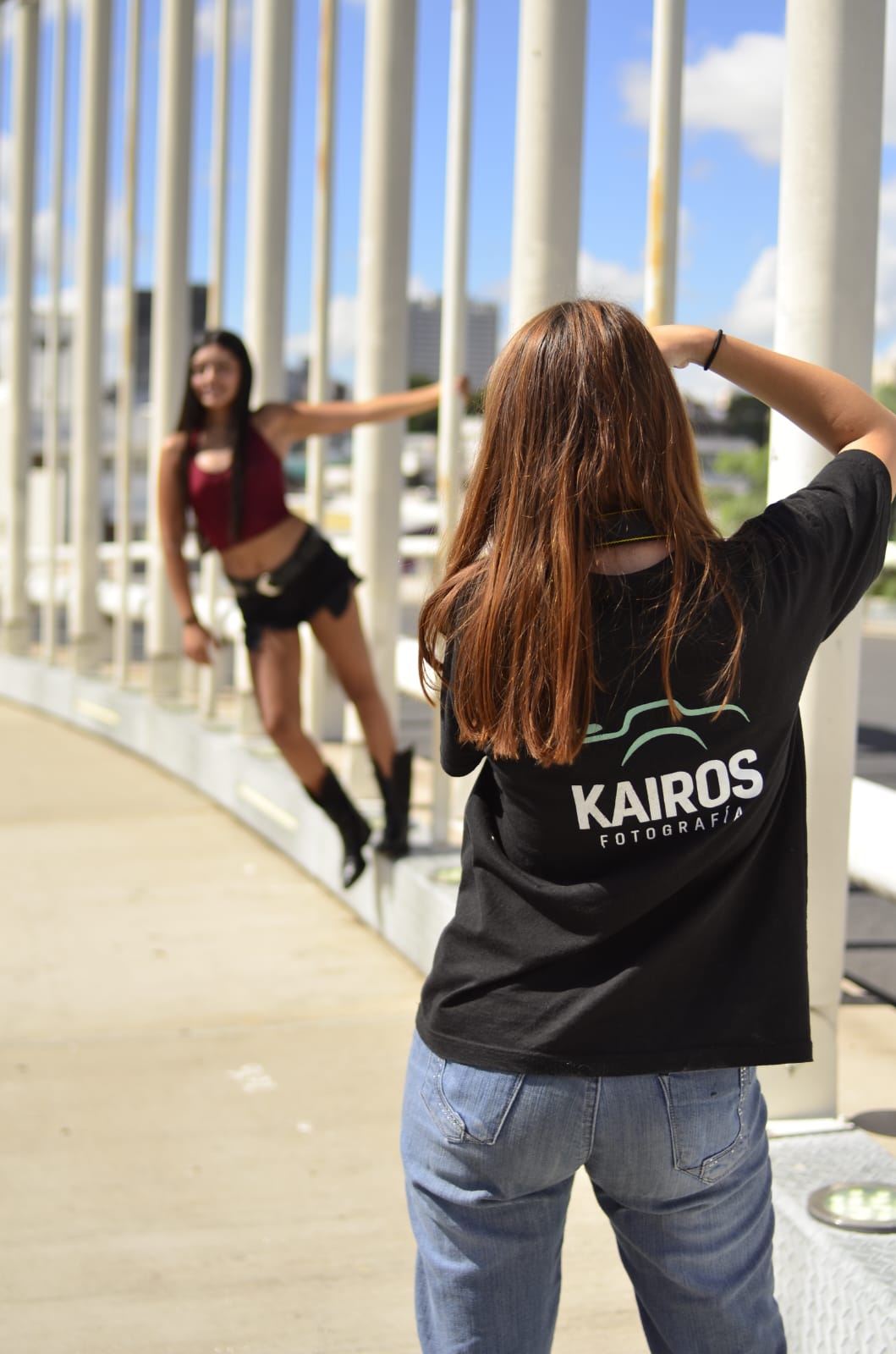 Fotógrafa Kairos en acción